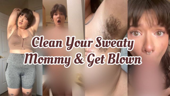 Clean Your Sweaty step-Mommy &amp; Get Blown