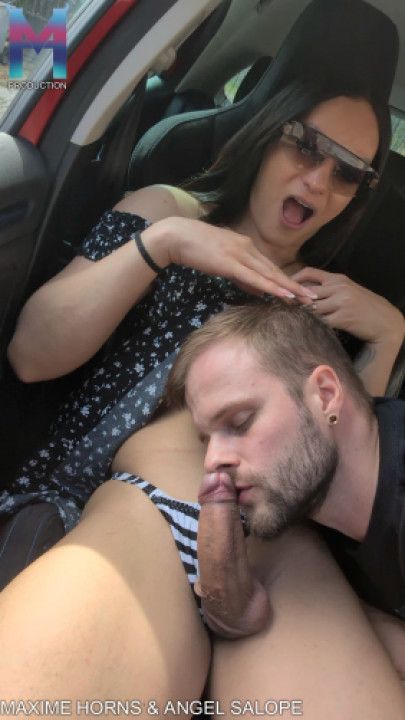 HUNG TRANS HITCHHIKER WE SUCKED EACH OTHER BIG COCKS