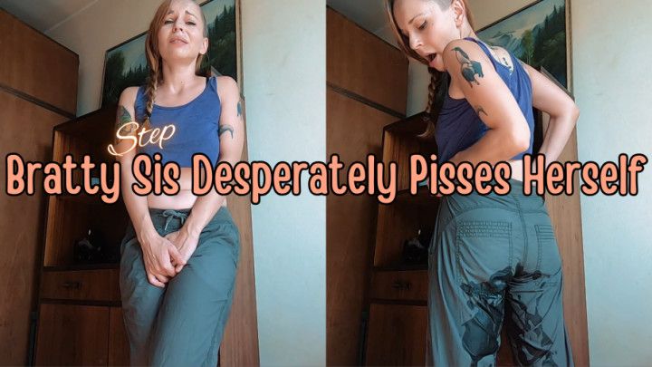 Bratty stepSis Desperately Pisses Herself