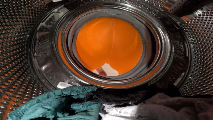 Filling the washing machine wtih my horrible farts