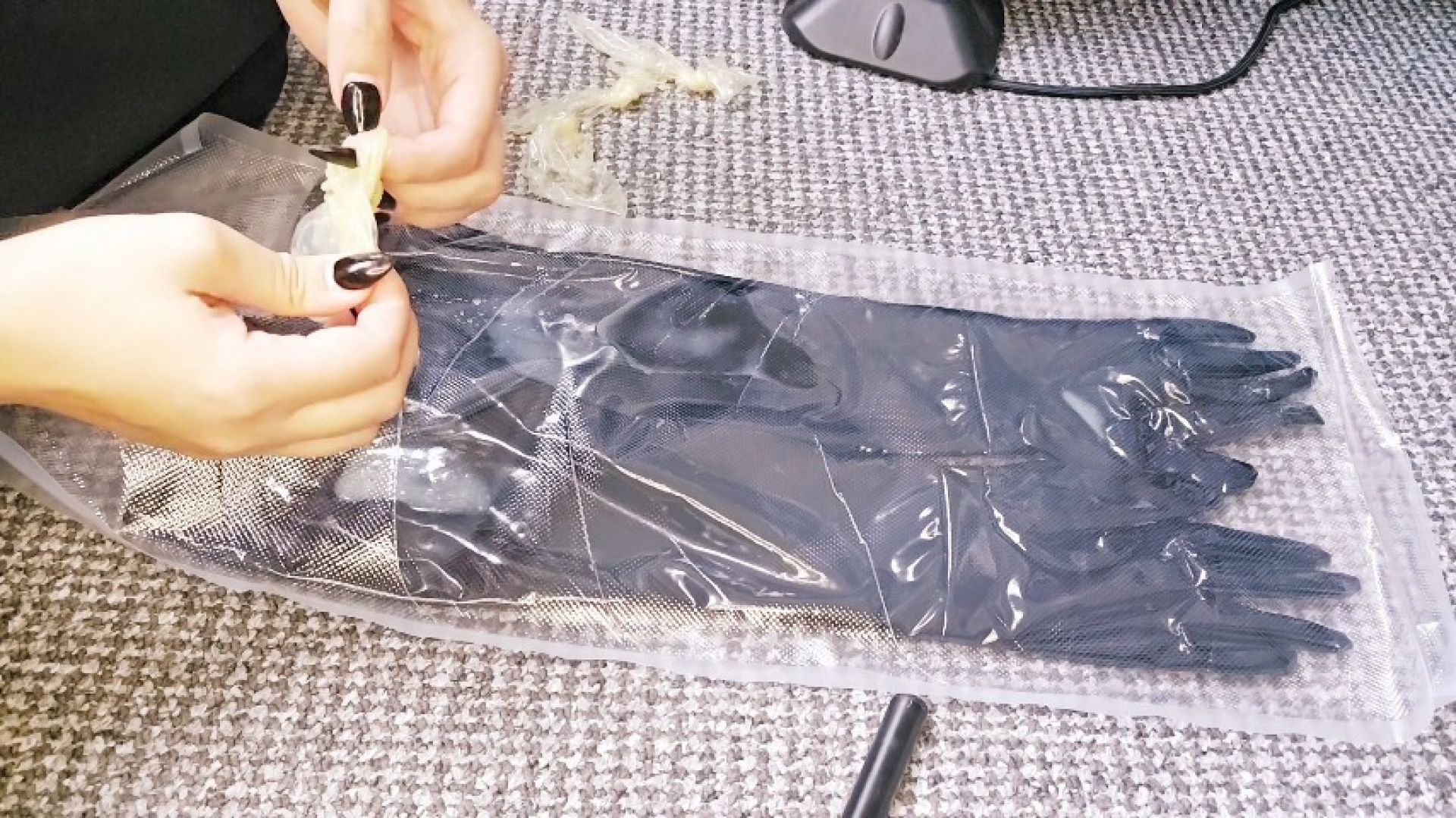 Let's Prepare Cum Covered PVC Gloves Buyer Video