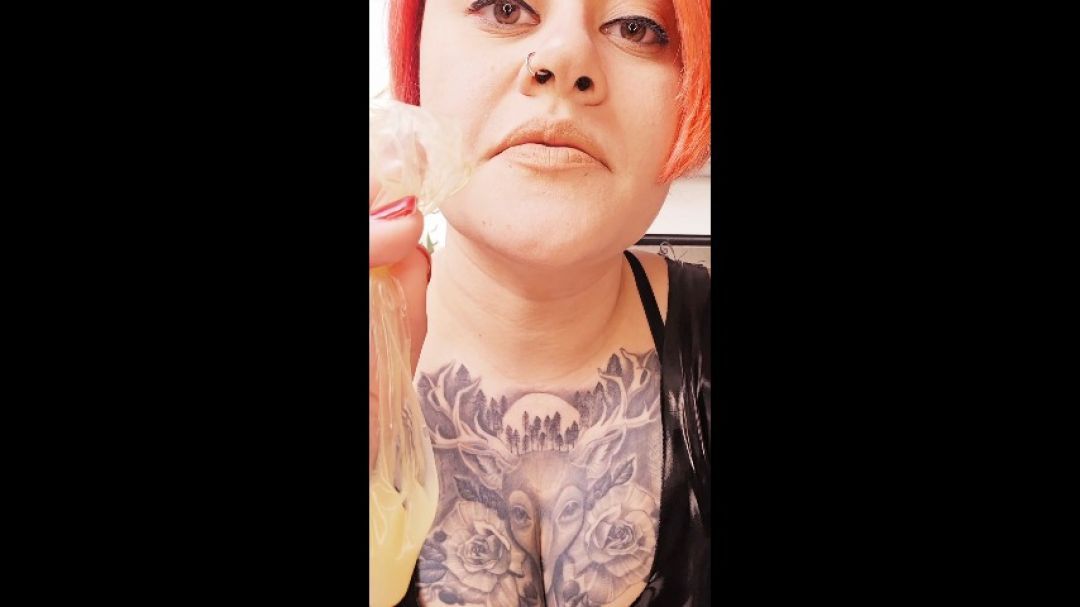 Get On Your Knees &amp; Beg For Cummy Condom