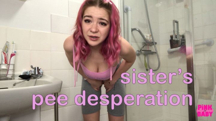 step-sisters pee desperation