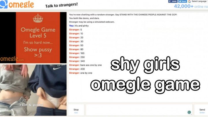 shy girls omegle game
