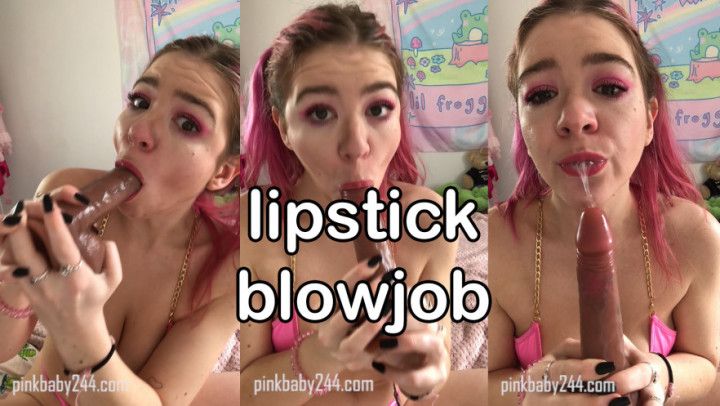 lipstick blowjob