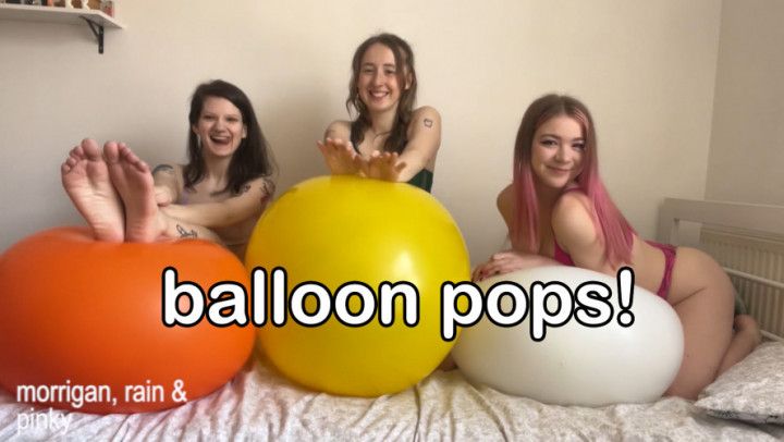 XL balloon pops