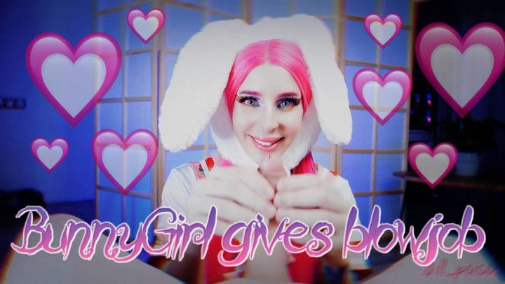 Bunny Girl gives a Blowjob POV