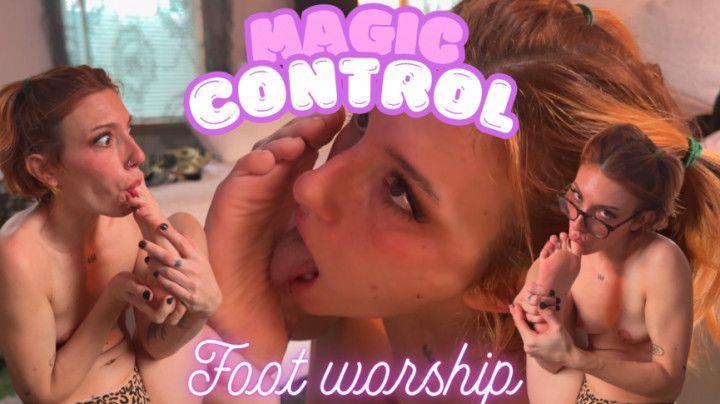 Magic control - sweaty feet worship