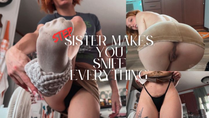 Step-Sis makes you sniff EVERYTHING