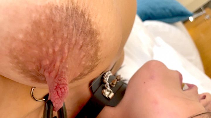 Bondage my hands and spanking my Boobs next play very hard