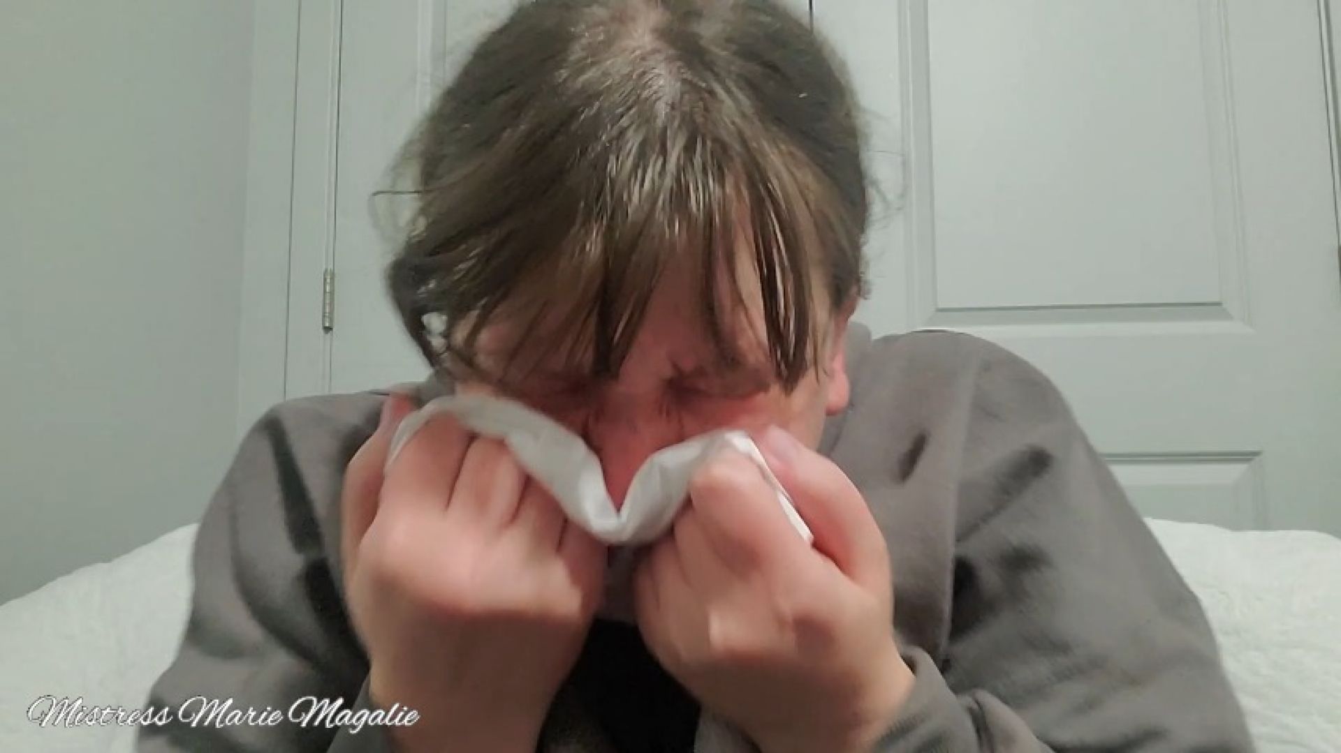 Very sick sneezing, noseblowing, and coughing part 1