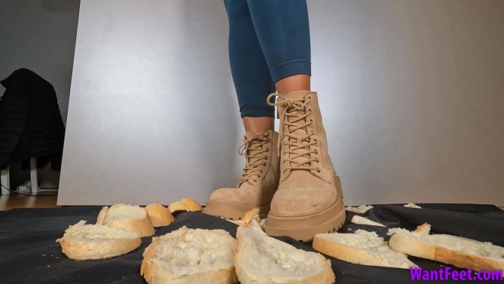 Bread Crush under Boots HD