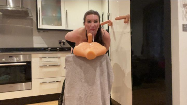 The Nastiest step-mom Deepthroat Apron Slut There Is