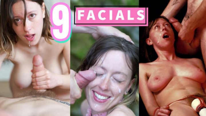 Covered in CUM Real Couple's Facial Compilation