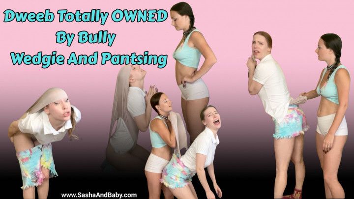 Dweeb totally OWNED by Bully - Wedgie - Pantsing - Bully