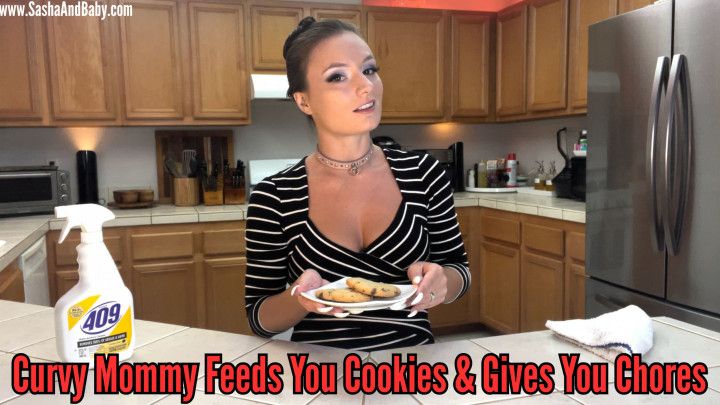 Curvy Sexy Step Mommy Feeds You Cookies &amp; Gives You Chores