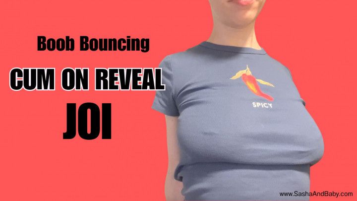 Casual Boob Bouncing Nipple Piercings JOI Cum on Reveal solo