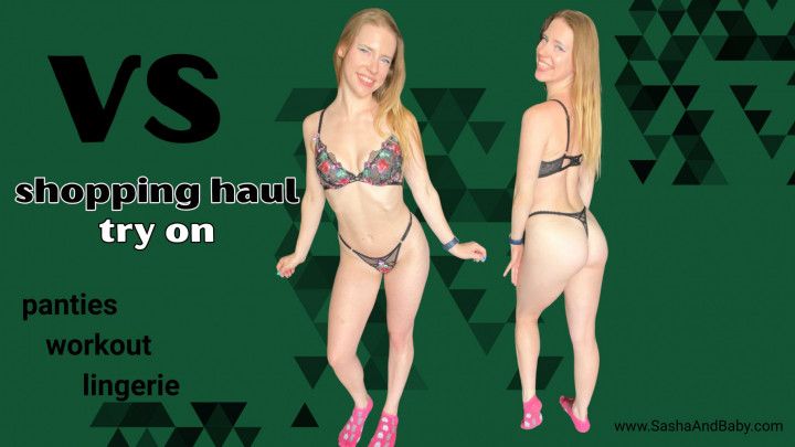 Shopping Haul - VS Semi Annual Sale - Lingerie Thong Workout