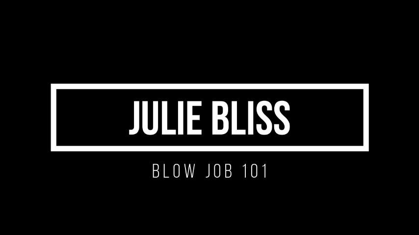 Julie Bliss - Sloppy BlowJob POV