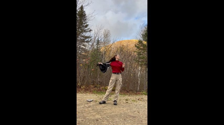 post hike striptease