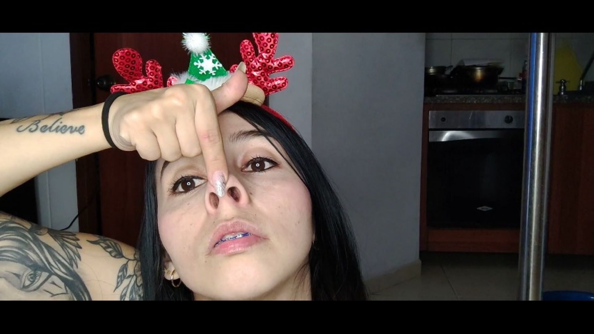 A strange pig nose fetish