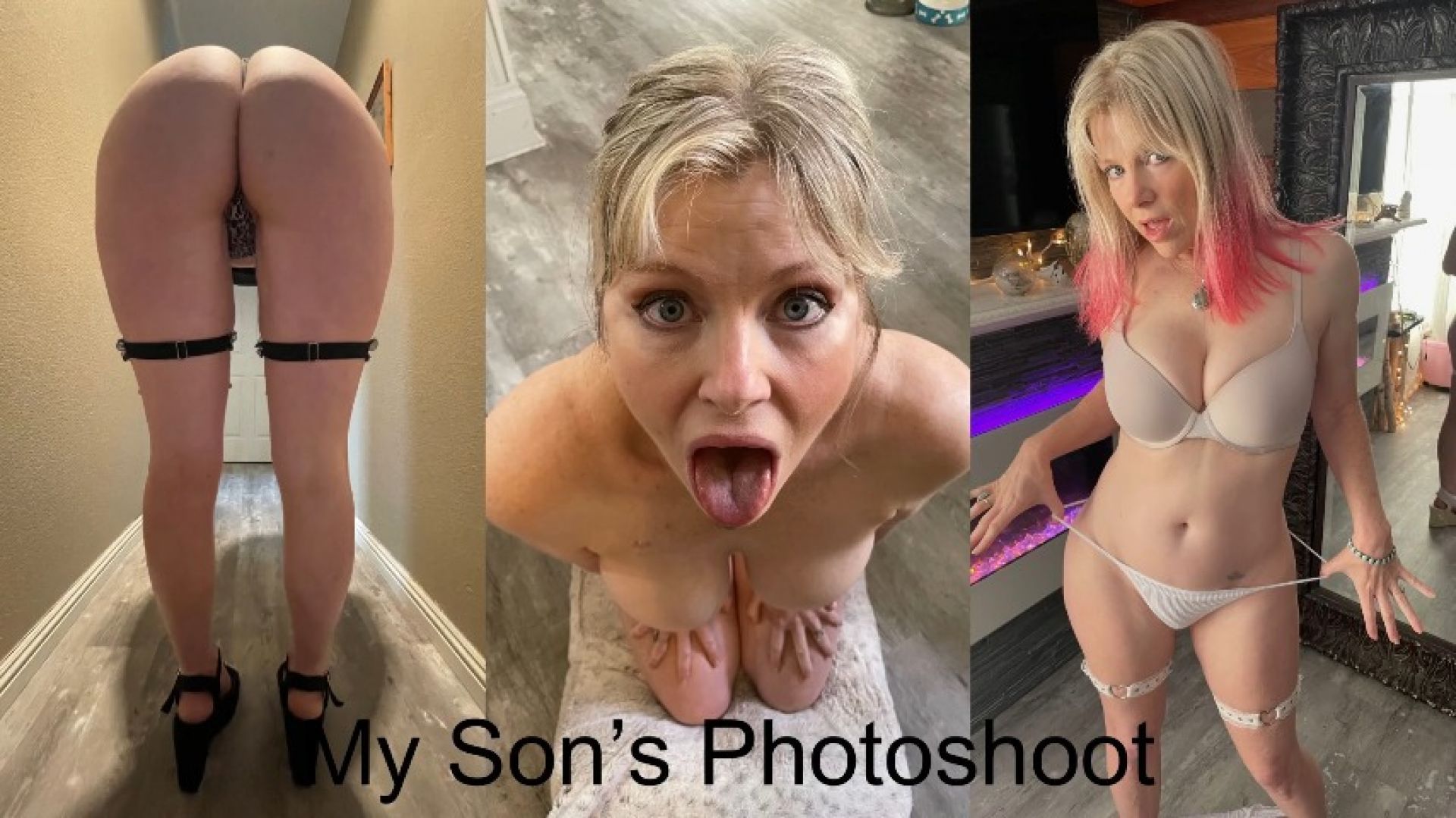 Step-Mom and step-Son photoshoot BG BJ  POV Sex Taboo MILF