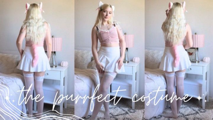 Trying on the Cutest Cat Costume Ever