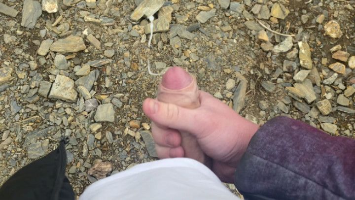 I jerk off a flaccid dick and cumshot