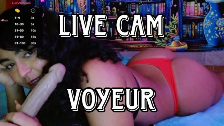 Flerting with the camera LIVE - eye contact