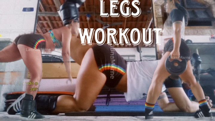 Voyeur legs traning curvy latina