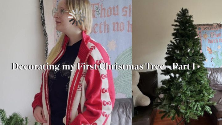 Decorating my First Christmas Tree - Part 1