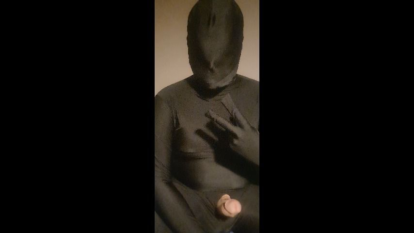 Black Zentai Suit Masterbation