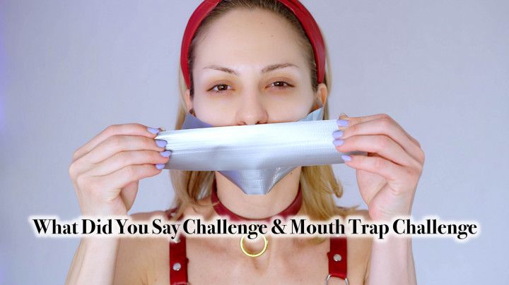 What Did You Say Challenge &amp; Mouth Trap Challenge Gagtalk