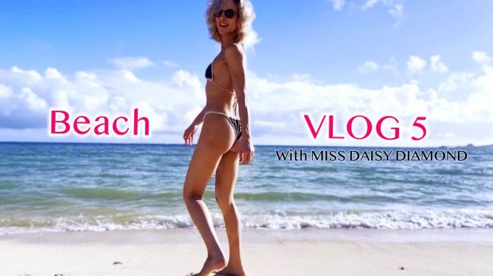 Pacific Ocean Joy Bikini Peach Vlog SFW
