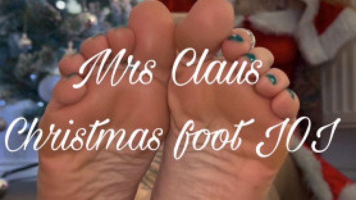 Mrs Claus Christmas FOOT JOI