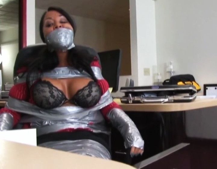 Massively gagged and taped