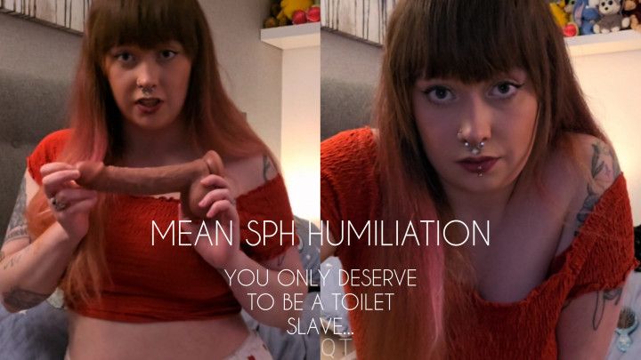 Non Nude Mean SPH humiliation toilet slave