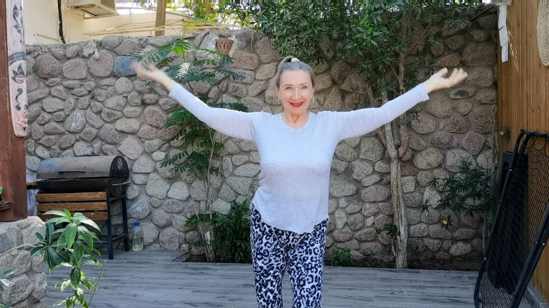 She Dances, the Garden Smiles