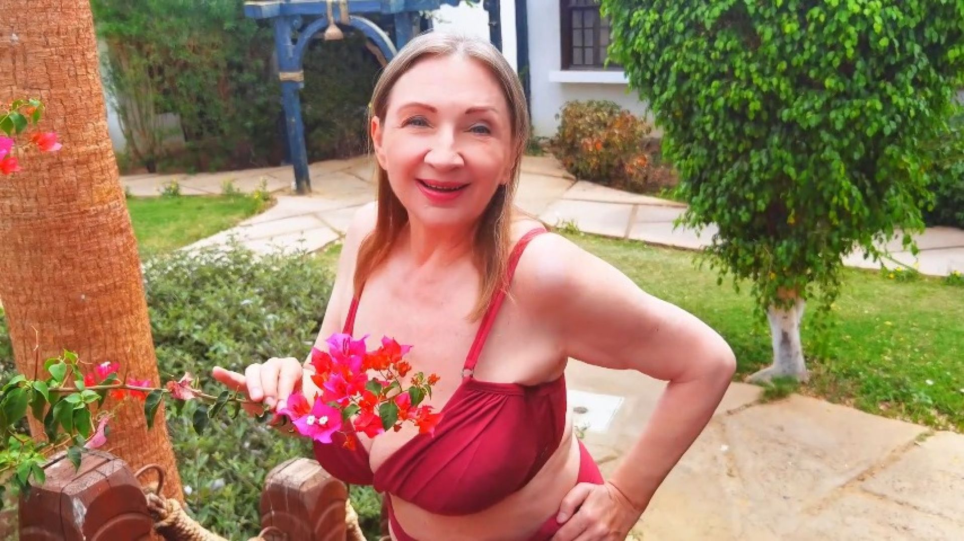Granny in the garden