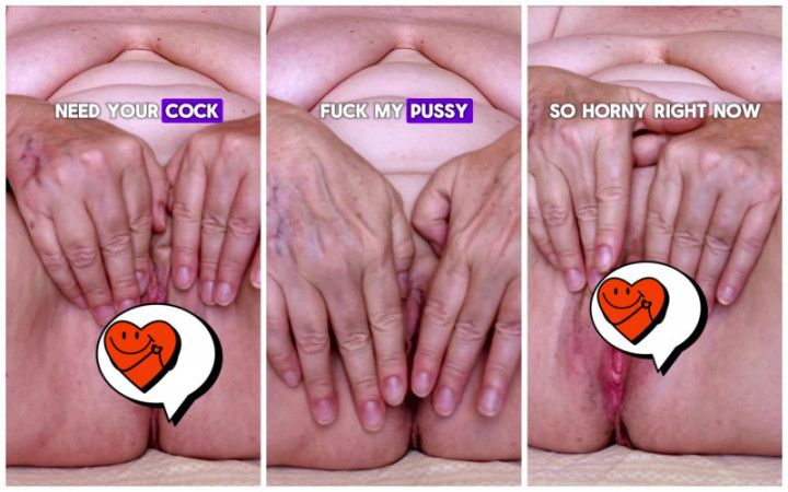 Mature Sexy Dirty Talk, Pussy Close-up