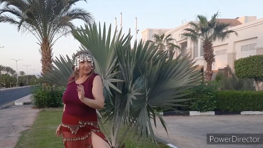 Oriental strip and masturbation