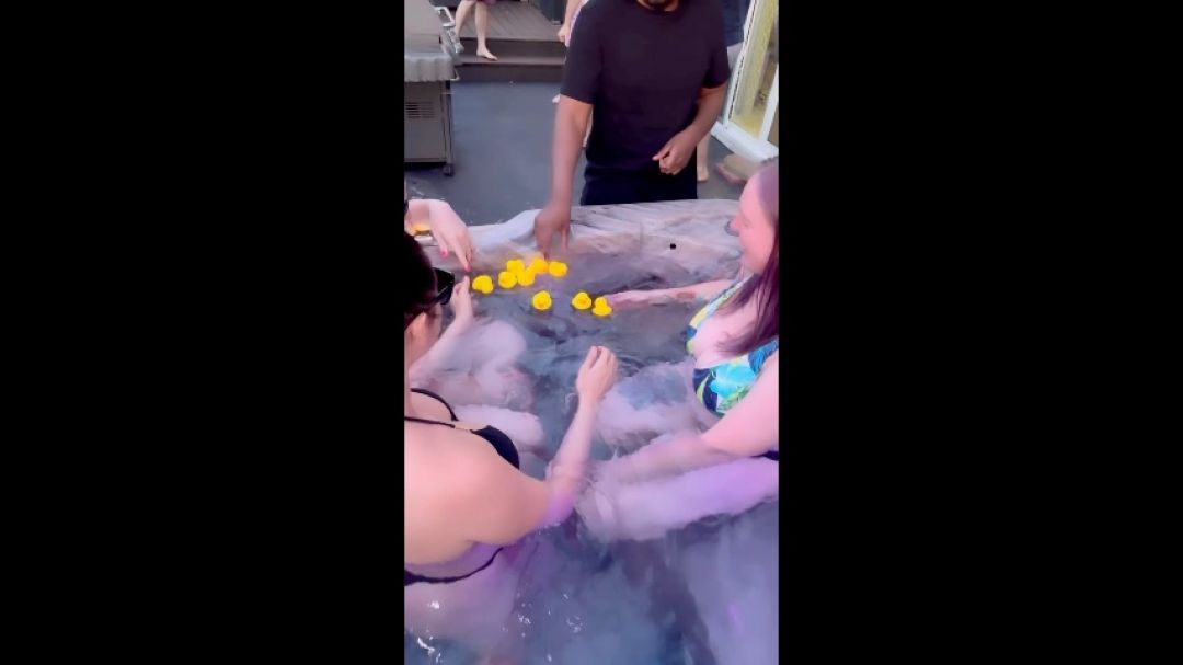 Guys pick ducks to see which girl they fuck! These were mine