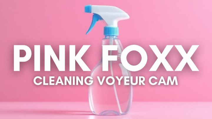 Pink Foxx Cleaning Voyeur Cam
