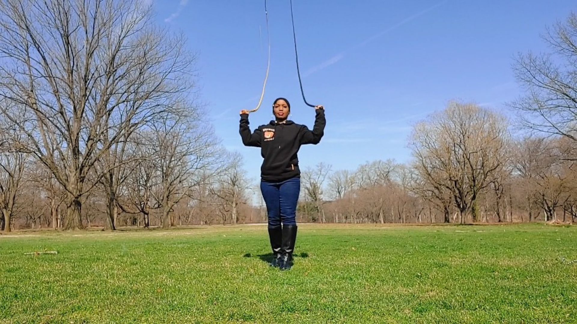 Outdoor Bullwhip Cracking