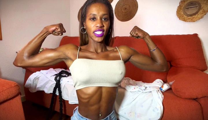 Black Diamond - Training hard and Flexing My gorgeous BICEPS