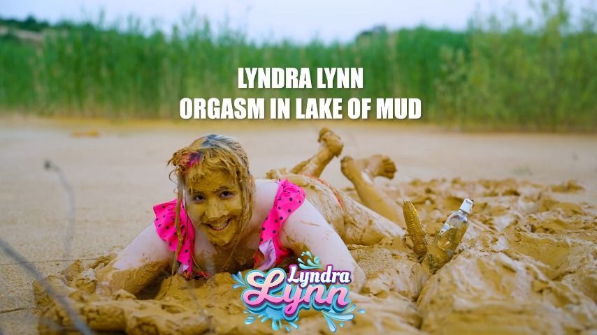 Orgasm in lake of mud