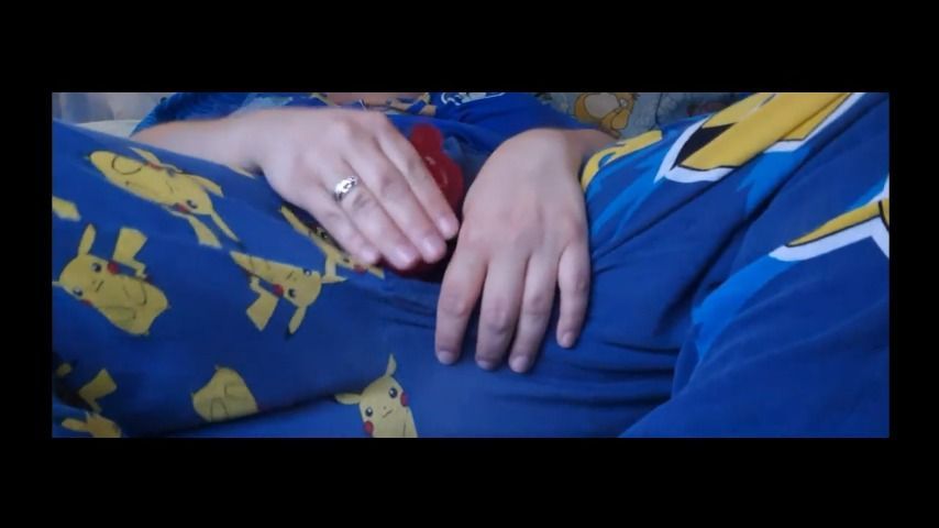 Masturbating Through the Hole in my PJs