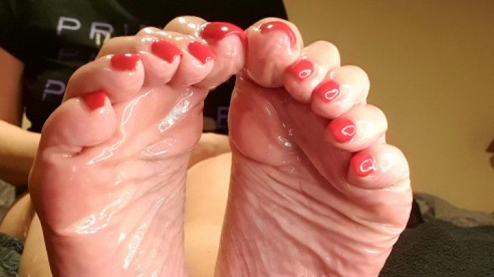 Oily feet