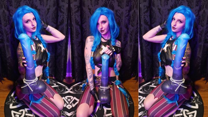 Jinx Takes On XL Vector + Massive Creampie