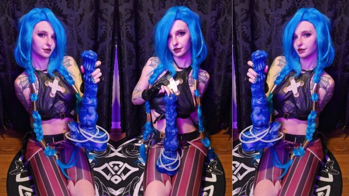 Jinx Takes On Huge Bad Dragon Seraphina + Creampie